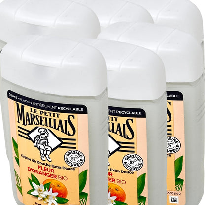 Le Petit Marseillais Fleur d'Oranger - Duschgel mit Orangenblüten 6x 250 ml