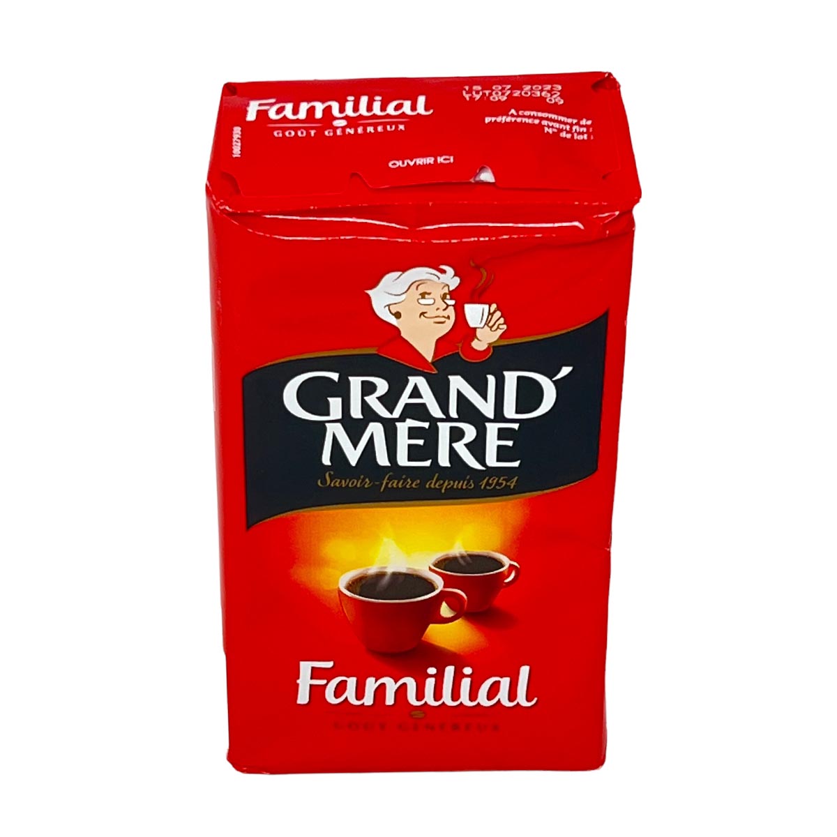 Kaffee Grand' Mére Familial, gemahlener Kaffee aus Frankreich, 4 x 250g