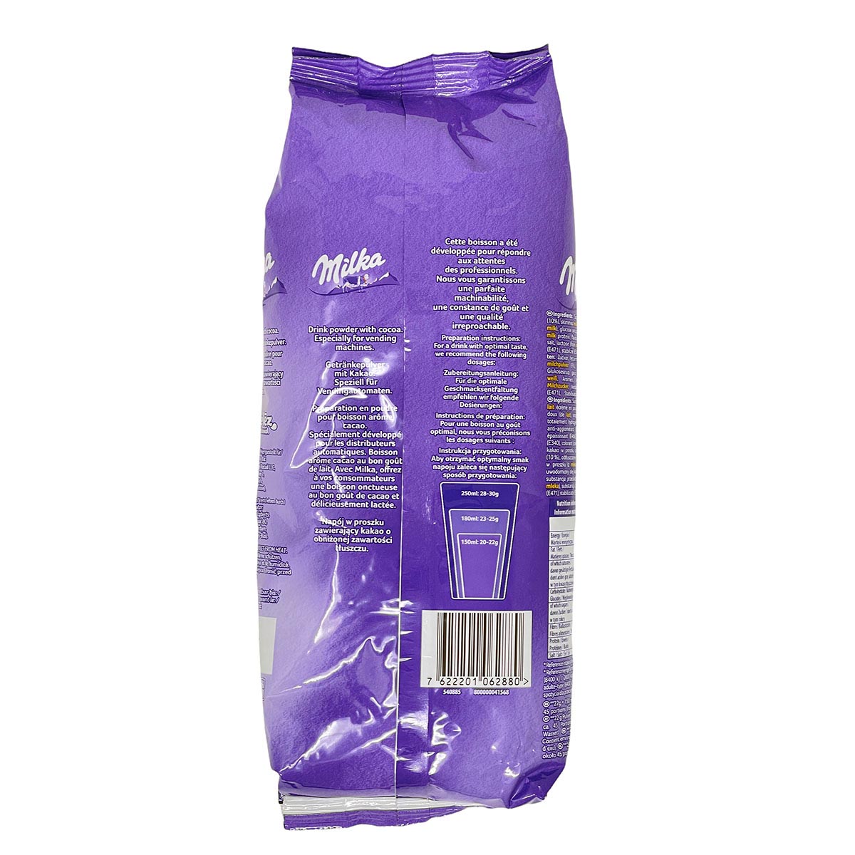 Milka Kakao Schokolade zum Auflösen in warmer oder kalter Milch - 1KG Beutel