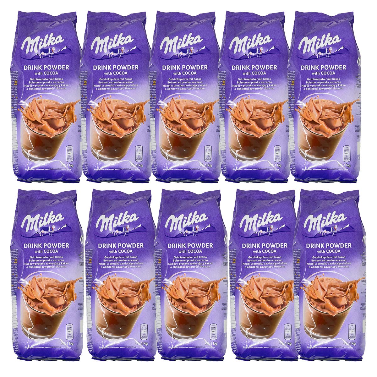Milka Kakao Schokolade zum Auflösen in warmer oder kalter Milch - 1KG Beutel