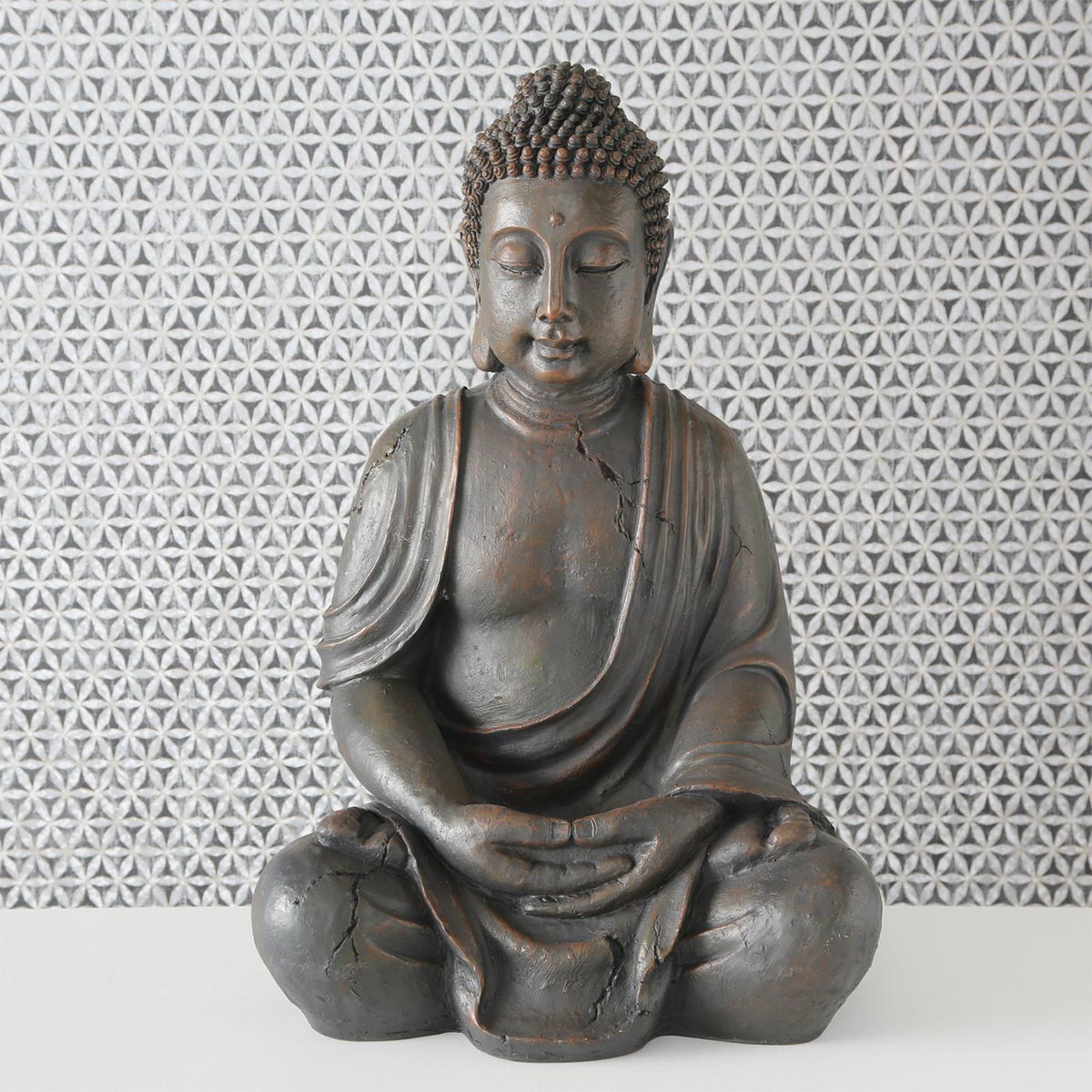 FeineHeimat Buddha Figur sitzend 70 cm - Garten Deko für spirituelle Präsenz