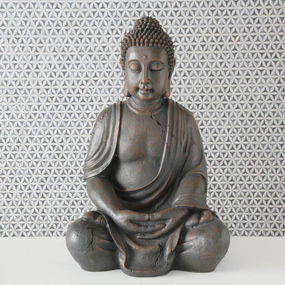 FeineHeimat Buddha Figur sitzend 70 cm - Garten Deko für spirituelle Präsenz