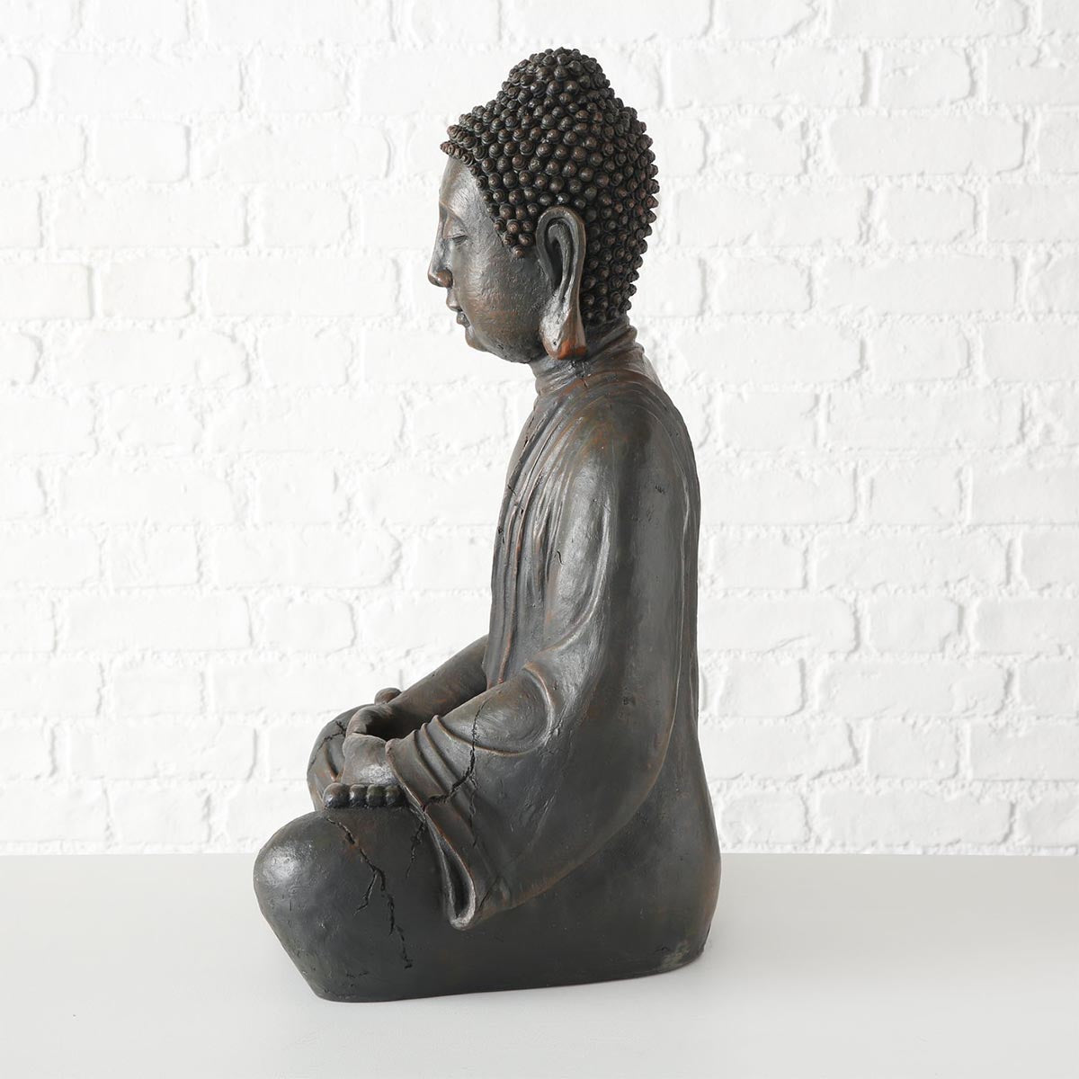 FeineHeimat Buddha Figur sitzend 70 cm - Garten Deko für spirituelle Präsenz