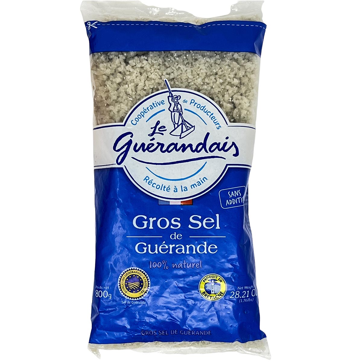 Grobes Meersalz Gros Sel de Guérande 800g - Natürliches Salzaroma aus der Bretagne