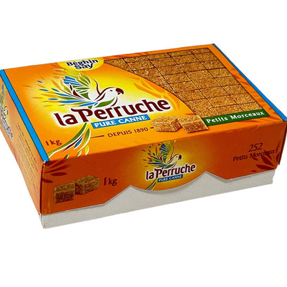 La Perruche Brauner Rohrzuckerwürfel, 1 kg, für Kaffee & Desserts