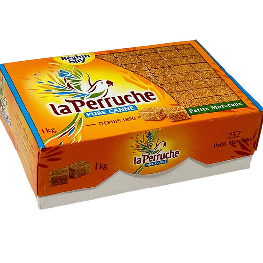 La Perruche Brauner Rohrzuckerwürfel, 1 kg, für Kaffee & Desserts