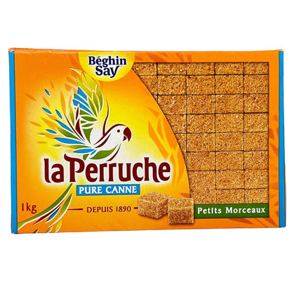La Perruche Brauner Rohrzuckerwürfel, 1 kg, für Kaffee & Desserts