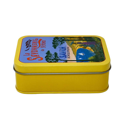 La Savonnerie De Nyons Seife Côte d'Azur Baumwollblüte in Metalldose