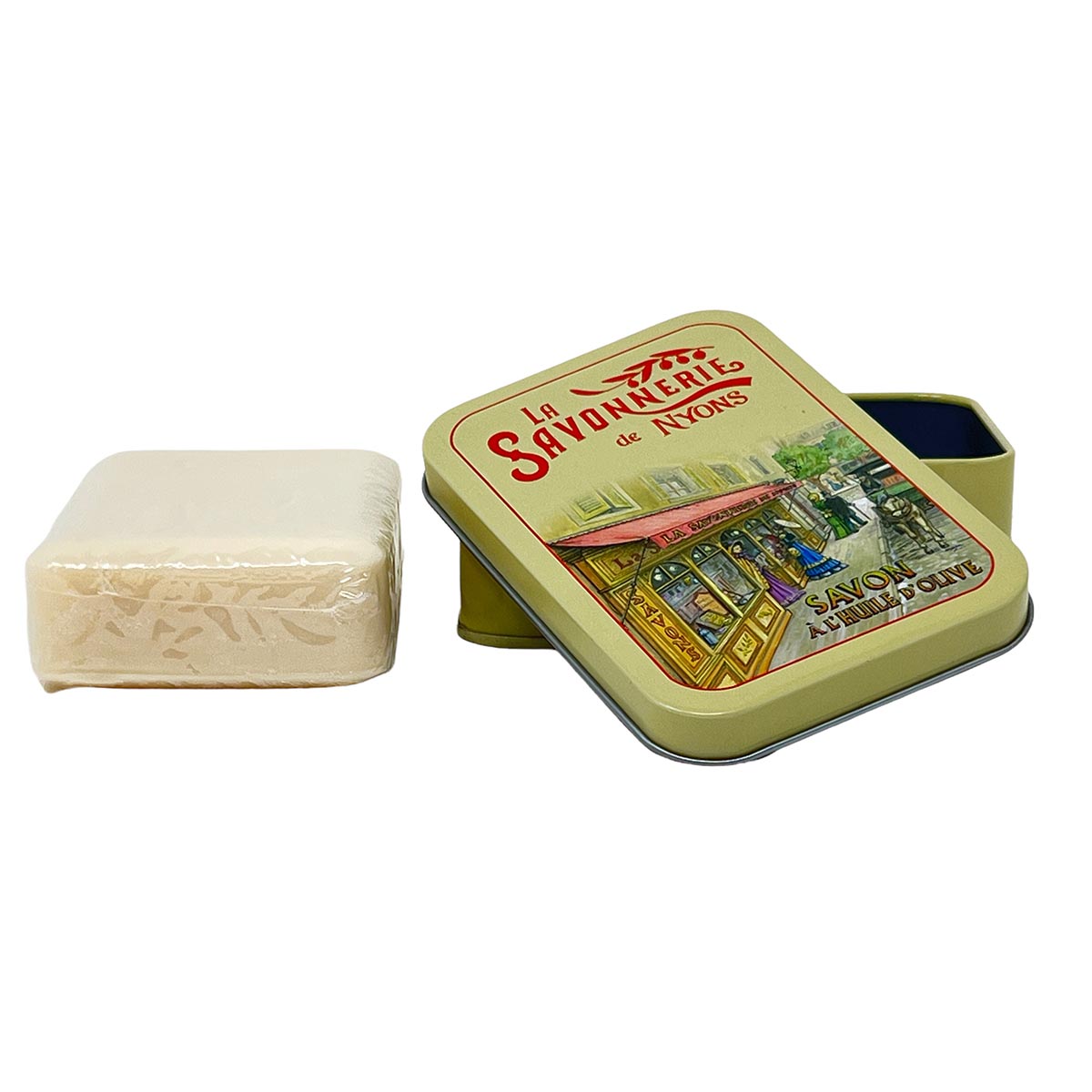 La Savonnerie De Nyons Seife in der Metalldose La Boutique Baumwollblüte