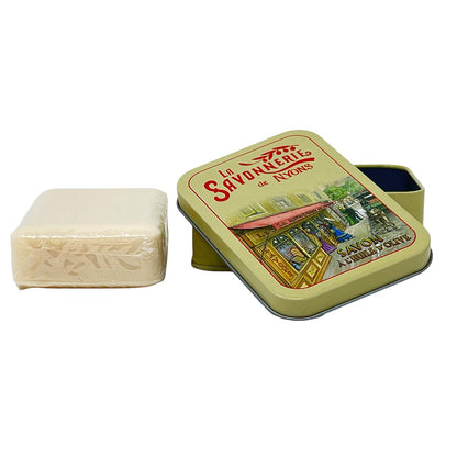 La Savonnerie De Nyons Seife in der Metalldose La Boutique Baumwollblüte