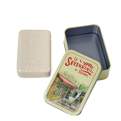 La Savonnerie De Nyons Seife in der Metalldose La Boutique Baumwollblüte