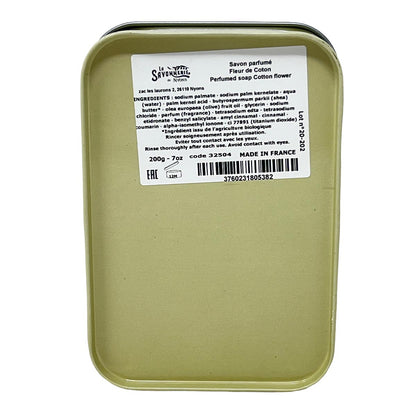 La Savonnerie De Nyons Seife in der Metalldose La Boutique Baumwollblüte