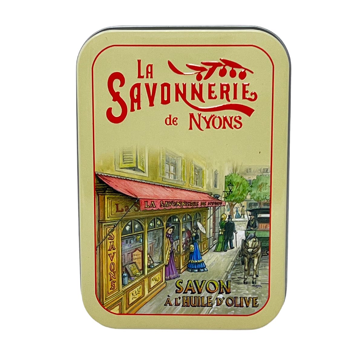 La Savonnerie De Nyons Seife in der Metalldose La Boutique Baumwollblüte