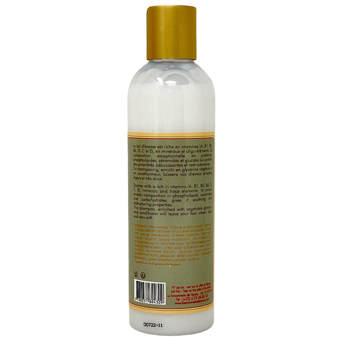 La Savonnerie De Nyons Bio Eselsmilch Shampoo 250ml - Sanfte Haarpflege
