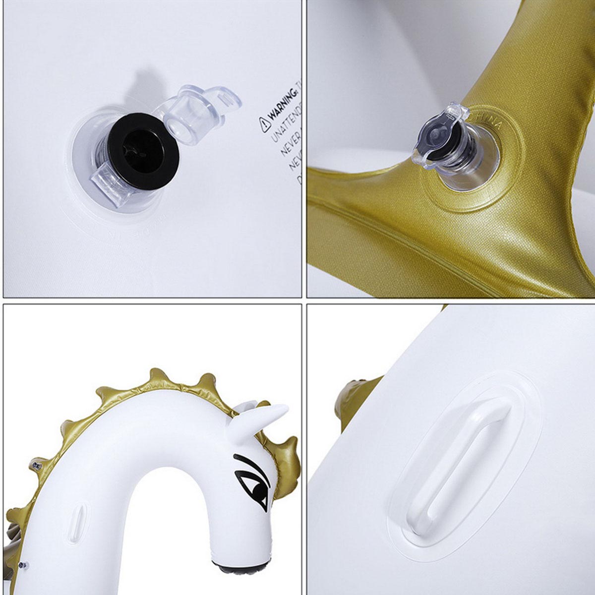 lacool Riesen aufblasbares Pegasus Badeinsel Luftmatratze Schwimmring 250 cm