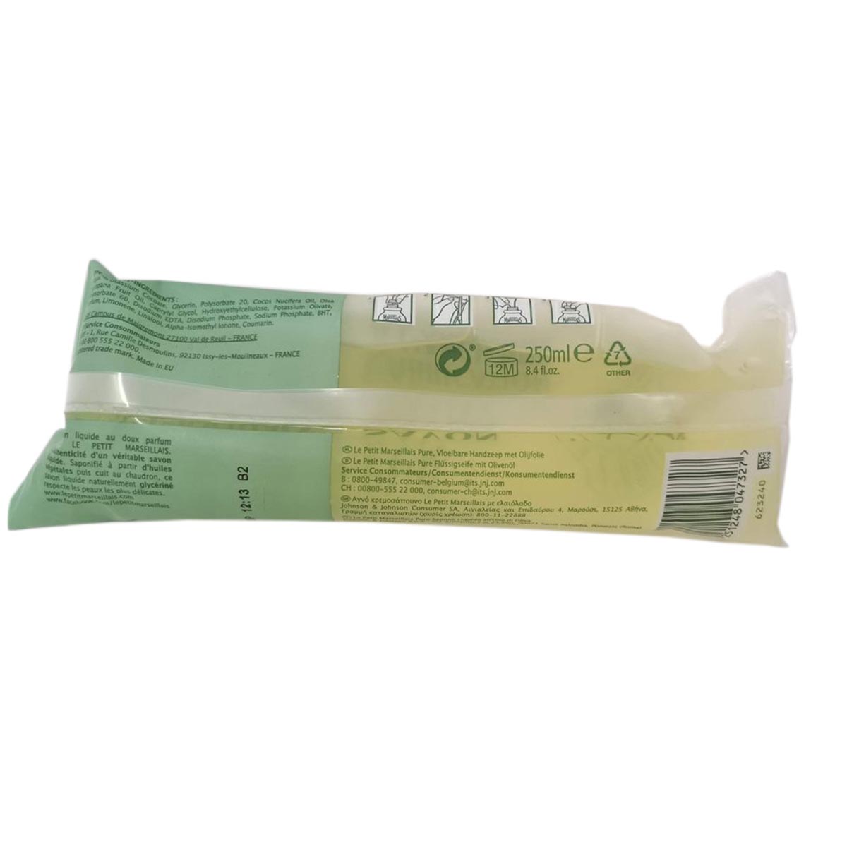 Le Petit Marseillais Flüssigseife Olive 5 x 250 ml Nachfüllpack aus Frankreich