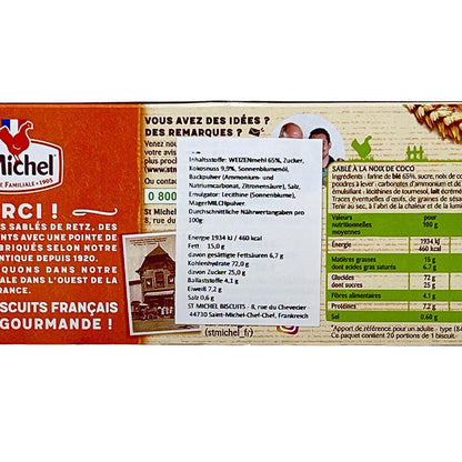 St Michel Sablé de Retz Le Véritable Kokoskeske original aus Frankreich 120 Gramm