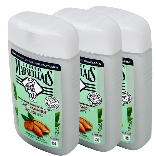 Le Petit Marseillais Lait d'Amande Douce - Duschgel mit Mandelmilch 3x 250 ml
