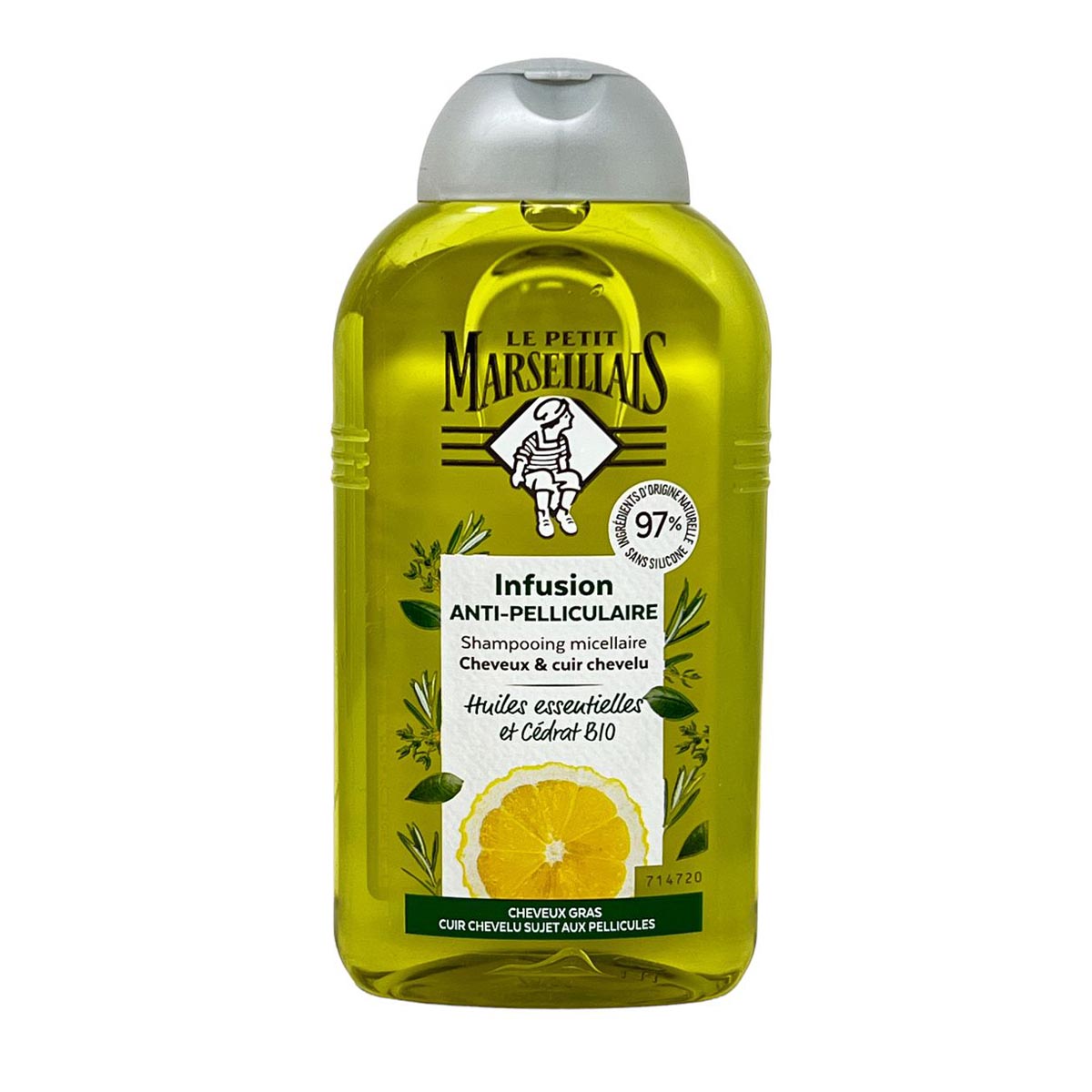 Le Petit Marseillais Anti-Schuppen-Shampoo mit pflanzlichen Ölen 3 x 250 ml