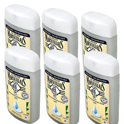Le Petit Marseillais Lait - Duschgel mit Milch 6x 250 ml aus Frankreich